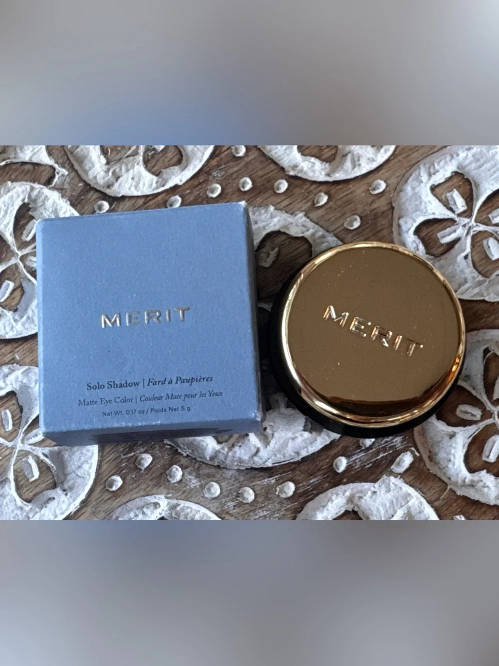 MERIT Solo Shadow Matte Cream Eyeshadow Brun 5 g New in Box